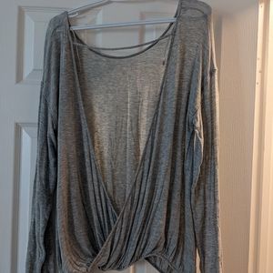 NWT Joie long sleeve backless top